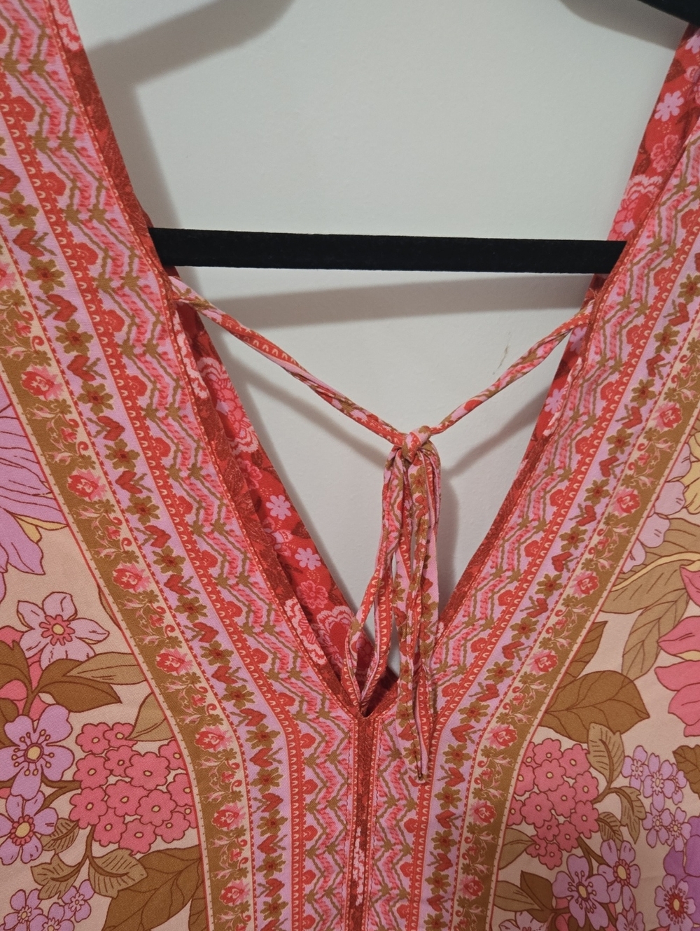 Pink Lily Bohemian Floral Maxi Dress in Pink & Red - Picture 2 of 3